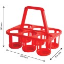PANIER PORTE-BOUTEILLES 340X255X280 MM - ROUGE