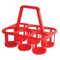 PANIER PORTE-BOUTEILLES 340X255X280 MM - ROUGE