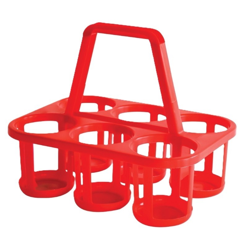 PANIER PORTE-BOUTEILLES 340X255X280 MM - ROUGE