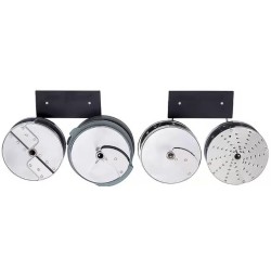 RANGEMENT DISQUES MURAL TIGES INOX (16 + 8 disques)