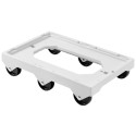 SOCLE ROULEUR PLASTIQUE 6 ROUES