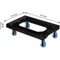 SOCLE ROULEUR PLASTIQUE 4 ROUES