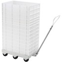 SOCLE ROULEUR PLASTIQUE 6 ROUES