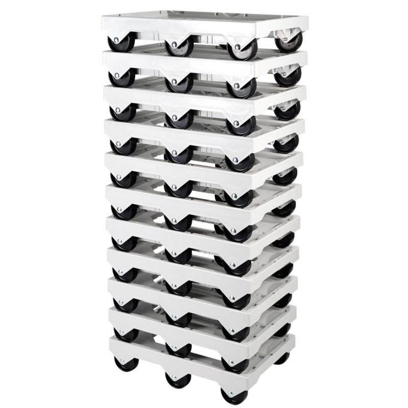 SOCLE ROULEUR PLASTIQUE 6 ROUES