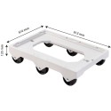 SOCLE ROULEUR PLASTIQUE 6 ROUES