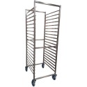 ECHELLE INOX GN 2/1 ROUES COMPOSITE