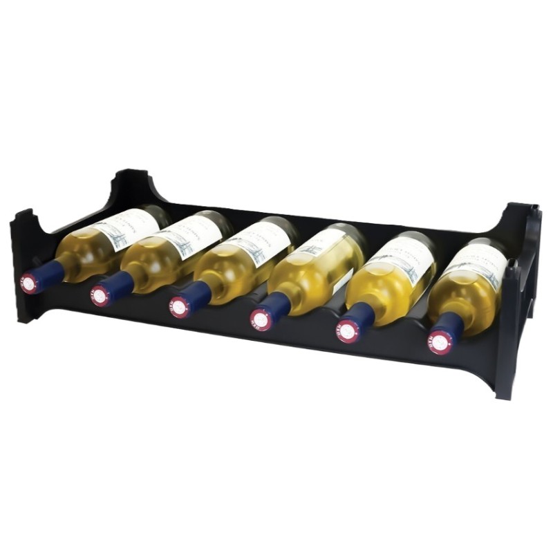 RAYONNAGE A BOUTEILLES EMPILABLE - 600x280 ht140 mm (pour 6 bouteille