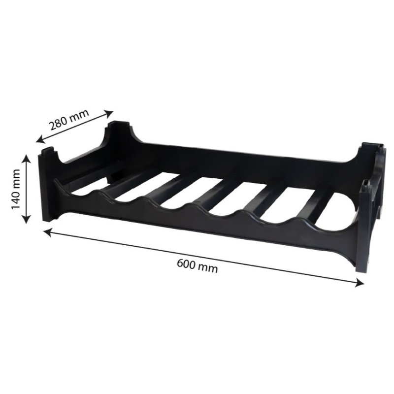 RAYONNAGE A BOUTEILLES EMPILABLE - 600x280 ht140 mm (pour 6 bouteille