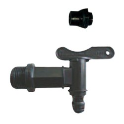 ROBINET + RACCORD POUR BAC PLASTIQUE