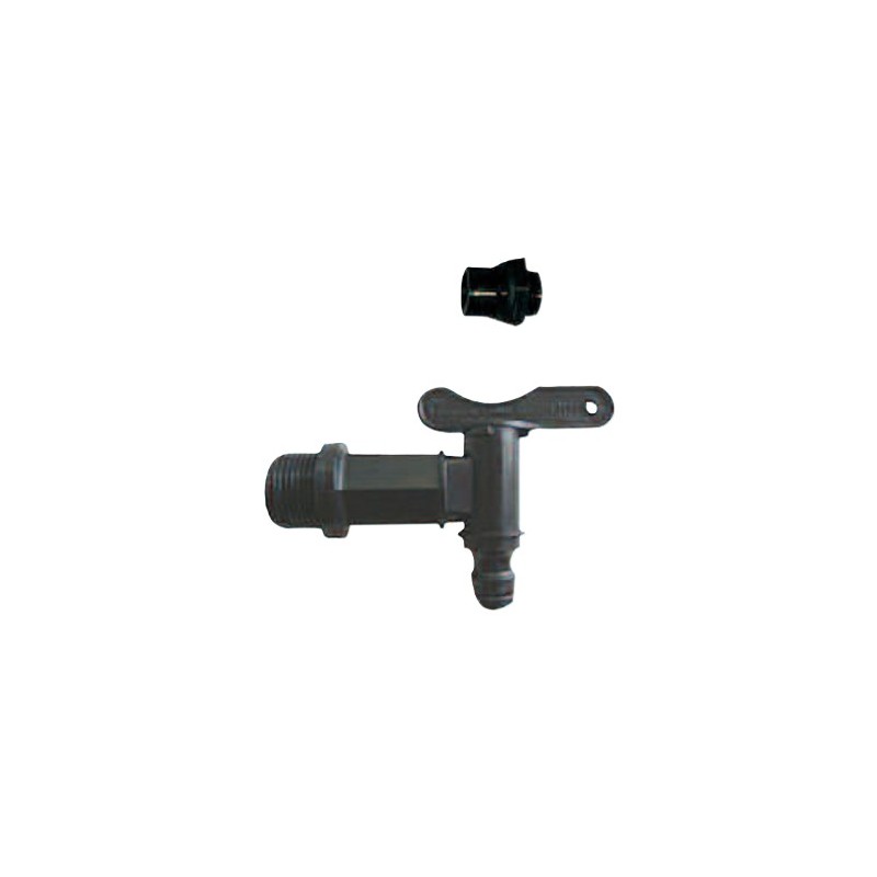 ROBINET + RACCORD POUR BAC PLASTIQUE