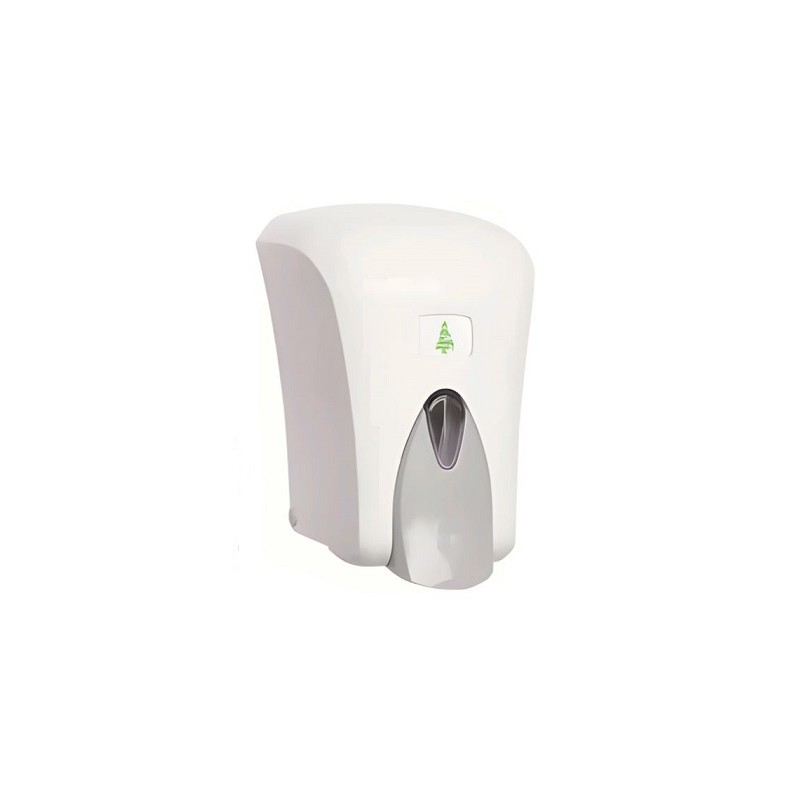 DISTRIBUTEUR DE SAVON MANUEL - MODELE MURAL 1L - ABS BLANC