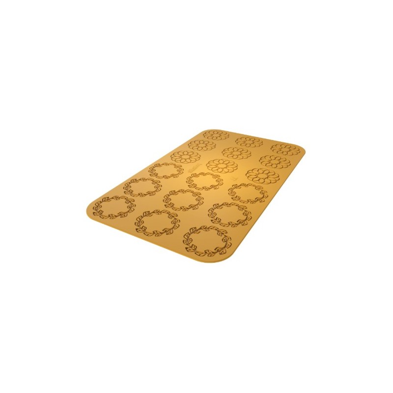 PLAQUE SILICONE 470X270 - 18 couronnes (9 Ø68 + 9 Ø77 mm)