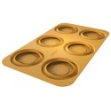 PLAQUE SILICONE 470X270 - 6 assiettes piatto Ø 115xht15 mm - 80ml