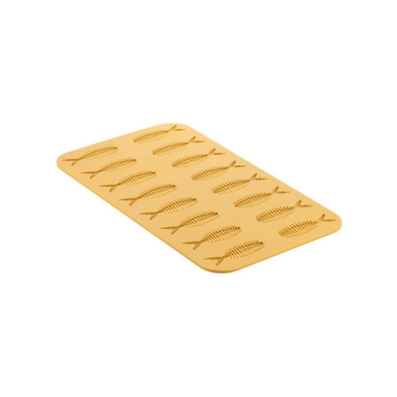 PLAQUE SILICONE 470X270 - 16 arêtes poisson 104.5x35.4xht4 mm - 4ml