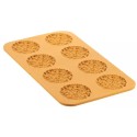 PLAQUE SILICONE 470X270 - 8 ronds herbes Ø 100xht8mm - 43ml
