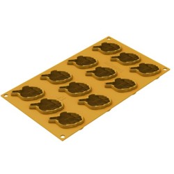PLAQUE SILICONE 300X175 - 12 artichauts 61x41xht28 mm - 28ml