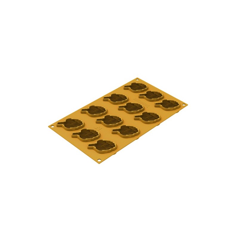 PLAQUE SILICONE 300X175 - 12 artichauts 61x41xht28 mm - 28ml