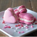 PLAQUE MACARONS SILICONE 400X300 - 42 empreintes coeurs 38.5x35 mm