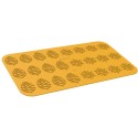 PLAQUE SILICONE 470X270 - 24 décors hiver (flocons et pommes de pins)