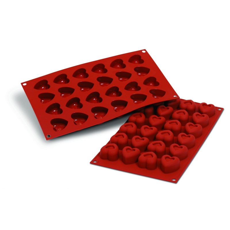 PLAQUE SILICONE SAVARINS CŒURS