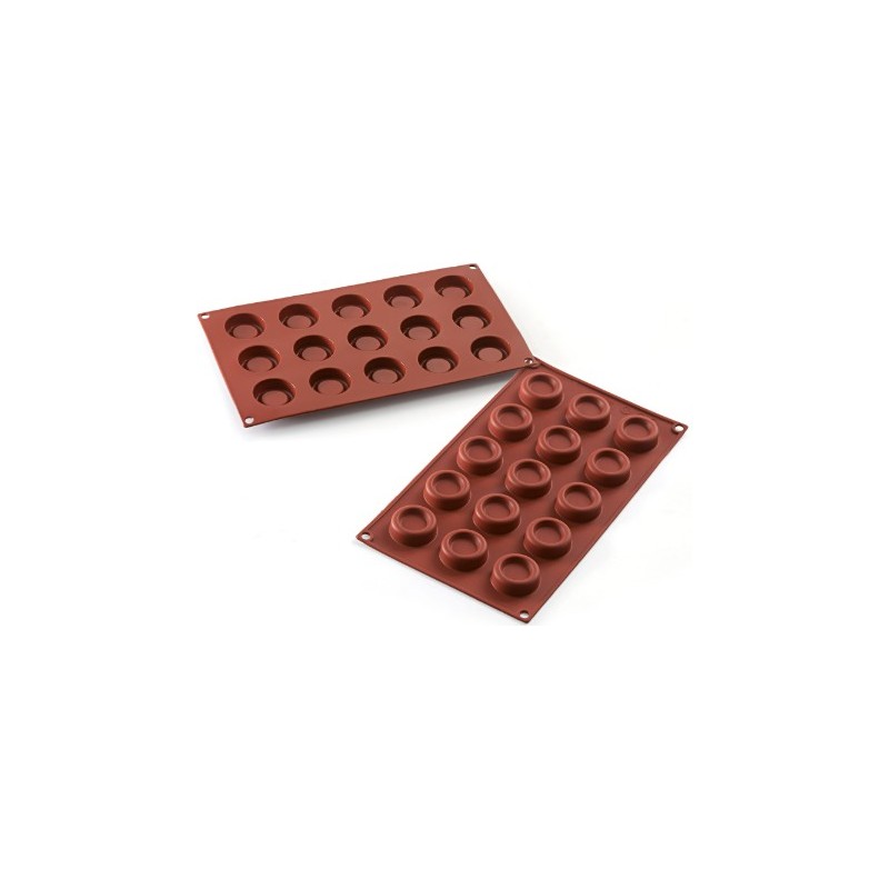 PLAQUE SILICONE 300X175 - 15 ronds Ø 40xht13 mm - 12.3ml