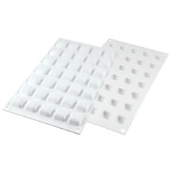 PLAQUE SILICONE 300X175 - 35 micro carrés bombés 23x23xht13 mm - 5ml