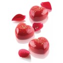 PLAQUE SILICONE 300X175 - 15 cœurs bombés cupido 45x44xht24 mm - 30ml