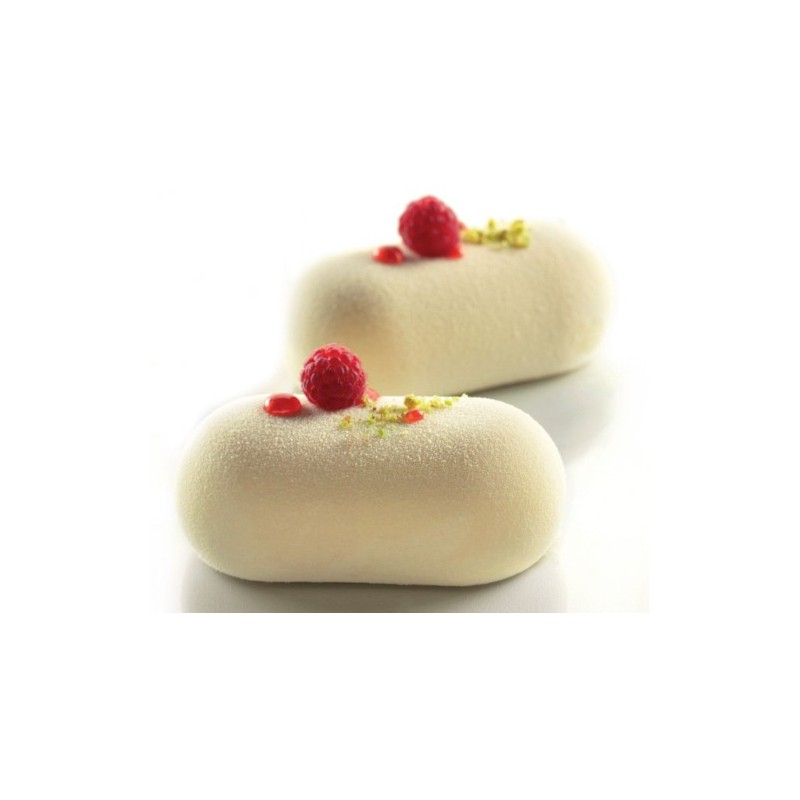 PLAQUE SILICONE 300X175 - 8 ovales bombés 82x43xht32 mm - 81ml