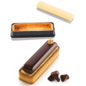 KIT PLAQUE SILICONE - 6 tartelettes rectangles 120x35xht20 mm - 26ml