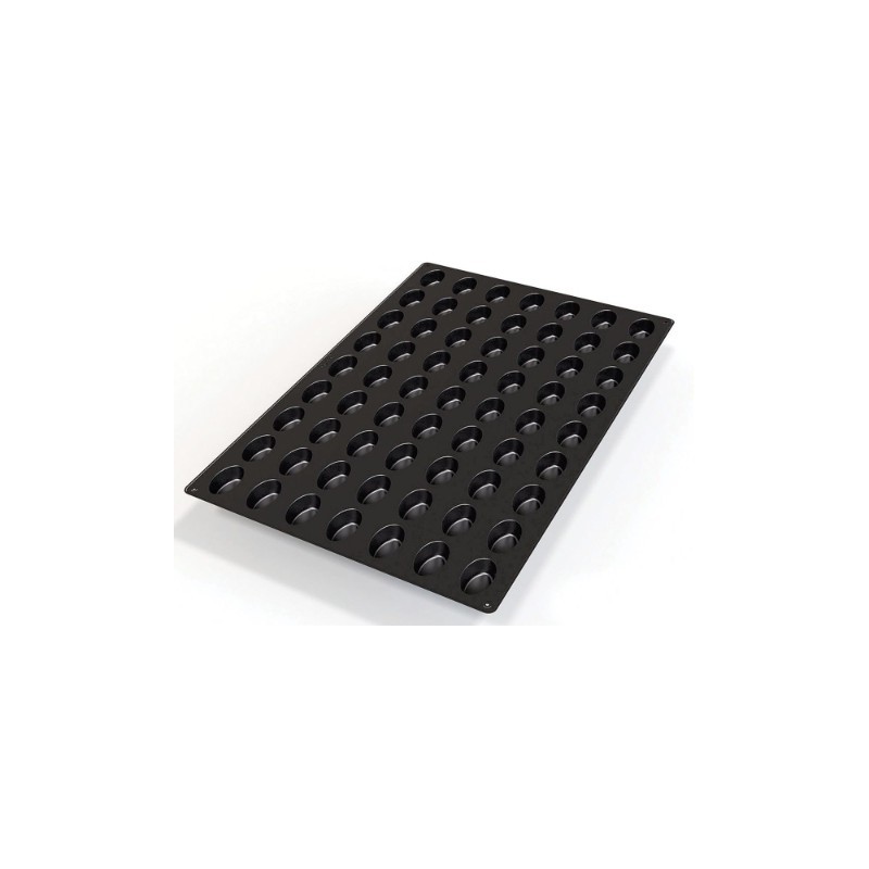 PLAQUE SILICONE 600X400 - 63 ovales 51x31xht20 mm - 20ml