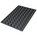 PLAQUE SILICONE 600X400 - 77 mini charlottes Ø 35xht15 mm - 8.5ml