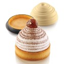 KIT PLAQUE SILICONE - 6 tartelettes mont blanc Ø 80xht20 mm - 106ml