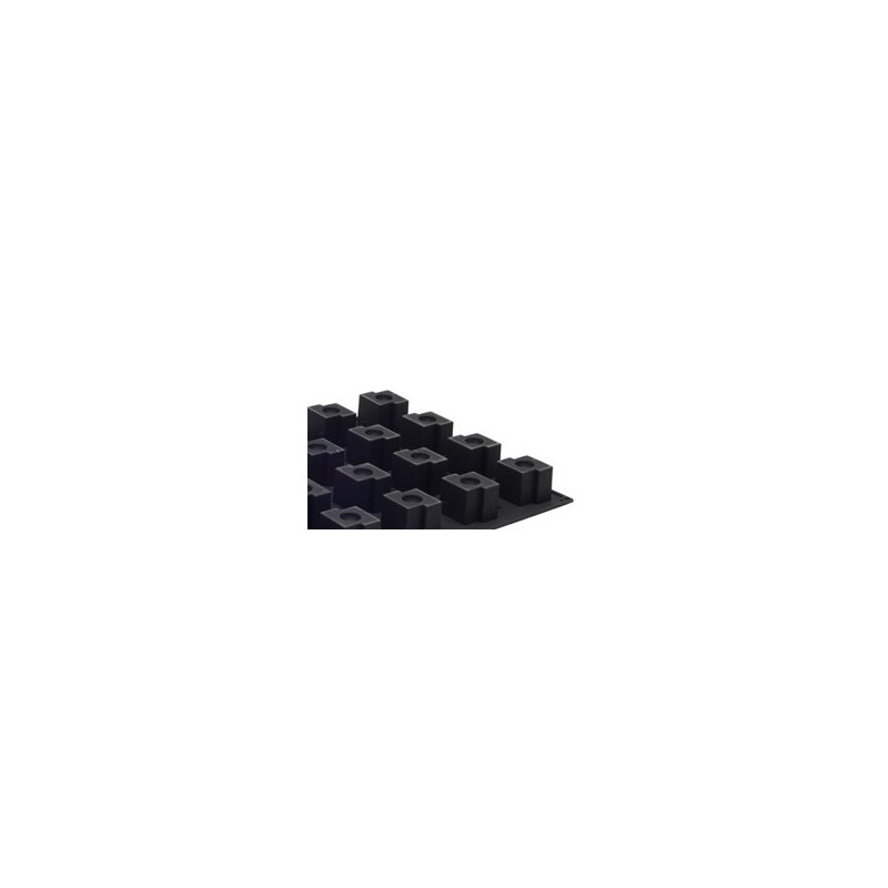 PLAQUE SILICONE 600X400 - 24 cubes tekno 58x50xht50 mm - 115ml