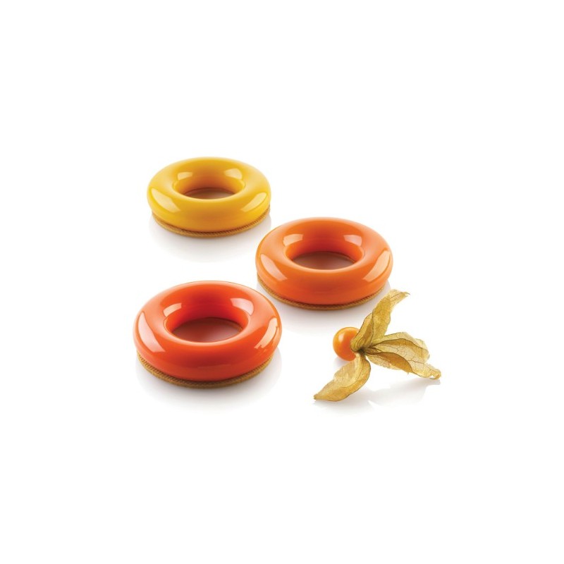 PLAQUE SILICONE 300X175 - 6 savarins promise Ø 85xht20 mm - 65ml