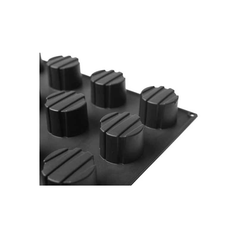 PLAQUE SILICONE RONDS RAYES