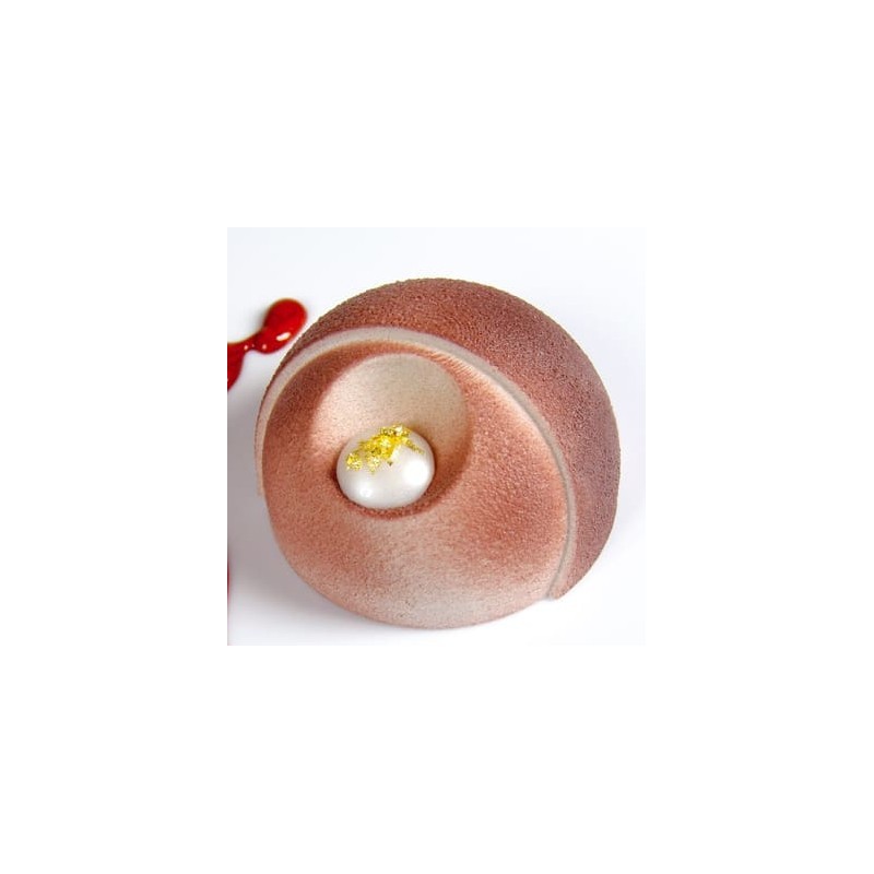 PLAQUE SILICONE 600X400 - 24 éclipses Ø72xht41.5 mm - 110ml
