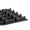 PLAQUE SILICONE 600X400 - 20 bandes vrillées 120x32xht38 mm - 115ml
