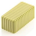 PLAQUE SILICONE 600X400 - 25 rectangles rayés 100x48xht40 mm - 180ml