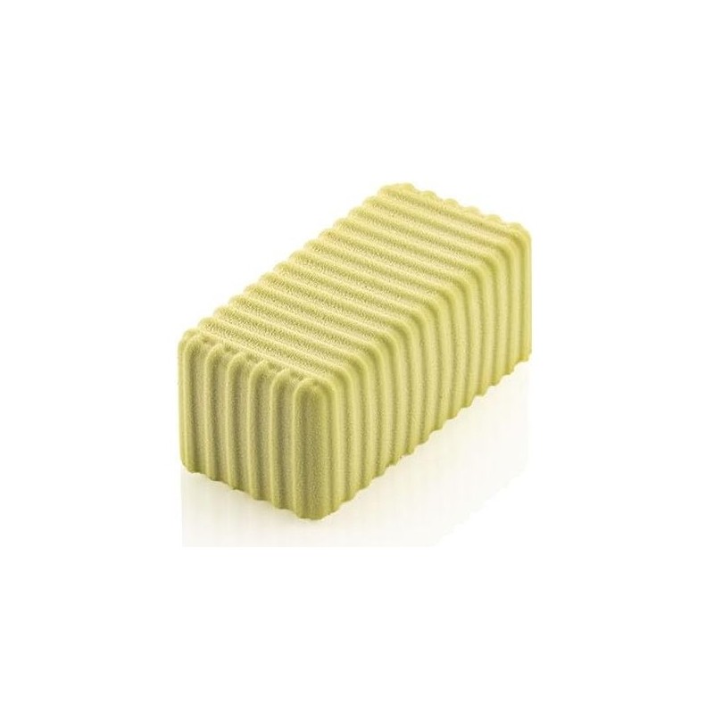 PLAQUE SILICONE 600X400 - 25 rectangles rayés 100x48xht40 mm - 180ml
