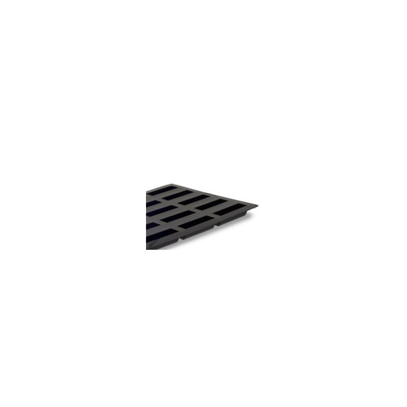 PLAQUE SILICONE 600X400 - 20 bandes inclinées 120x30xht35 mm - 110ml