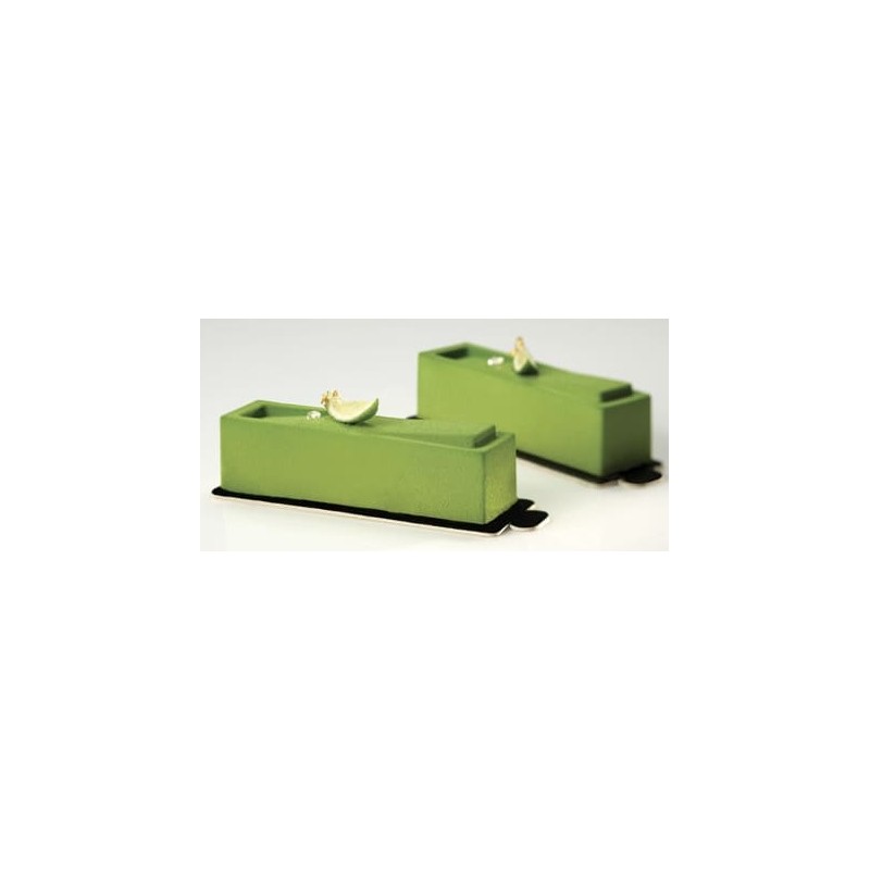 PLAQUE SILICONE 600X400 - 20 bandes inclinées 120x30xht35 mm - 110ml