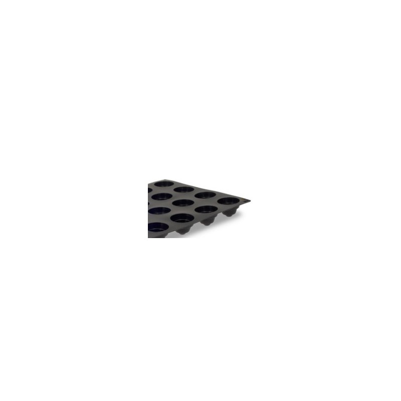 PLAQUE SILICONE 600X400 - 24 cônes anneaux Ø 70xht50 mm - 110ml