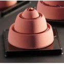 PLAQUE SILICONE 600X400 - 24 cônes anneaux Ø 70xht50 mm - 110ml