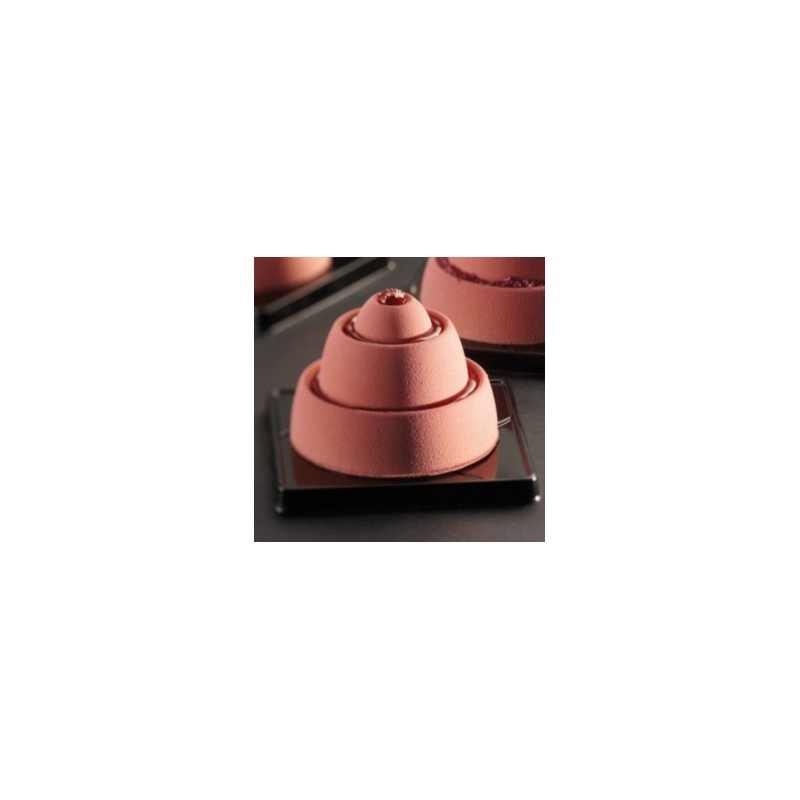 PLAQUE SILICONE 600X400 - 24 cônes anneaux Ø 70xht50 mm - 110ml