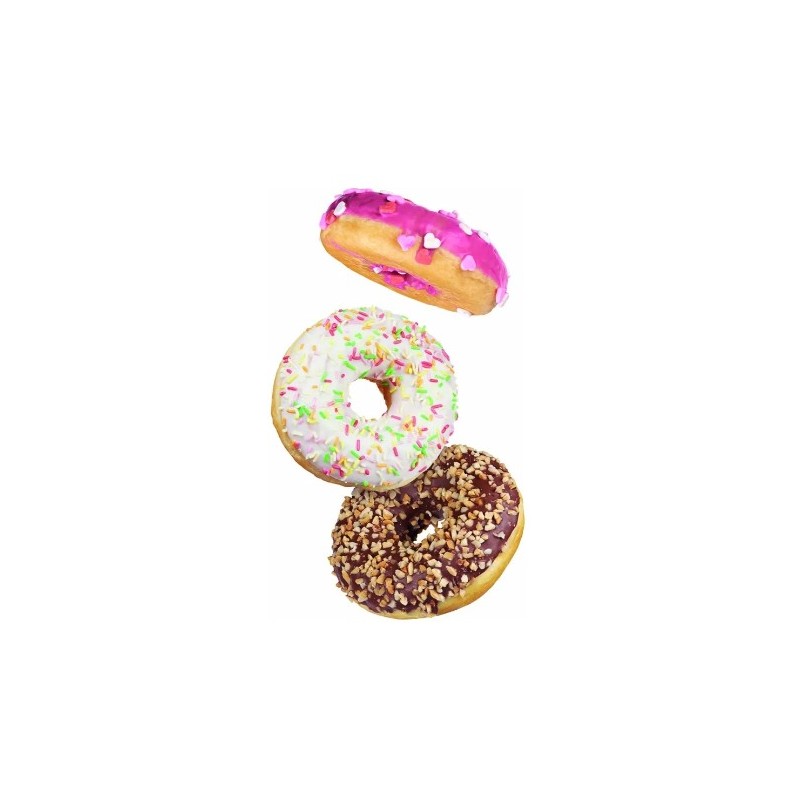 PLAQUE SILICONE 600X400 - 24 donuts Ø 85xht29 mm - 133ml