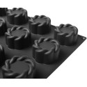 PLAQUE SILICONE 600X400 - 24 torsades Ø 70xht40 mm - 130ml