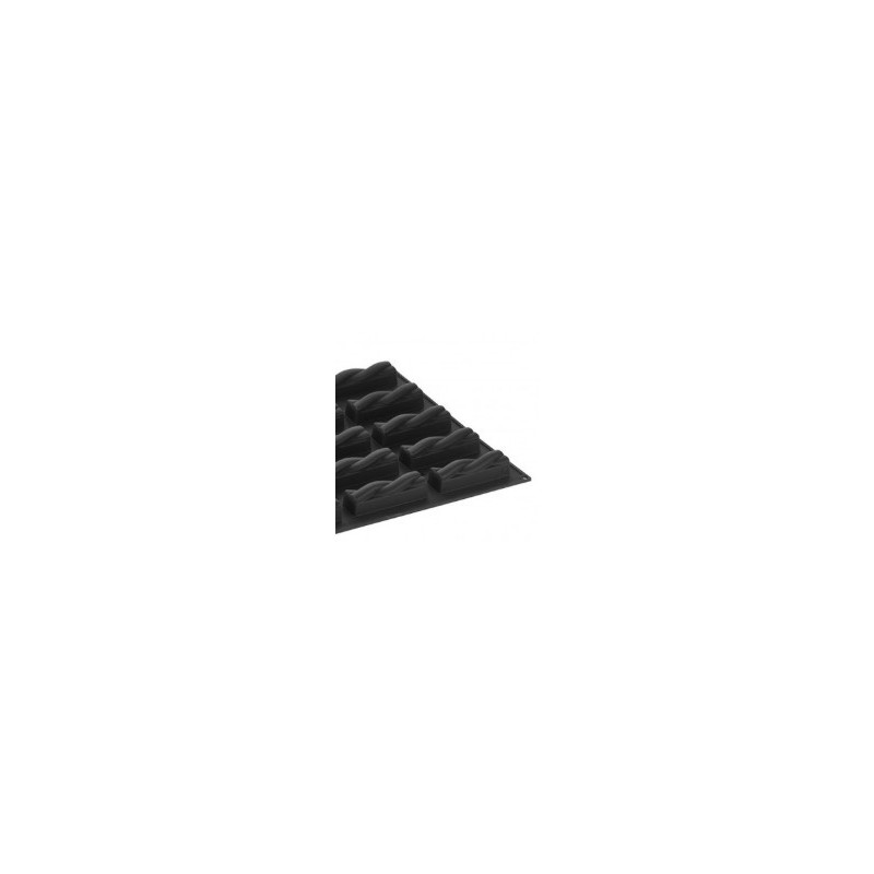 PLAQUE SILICONE 600X400 - 20 bandes twists 122x32xht33 mm - 100ml