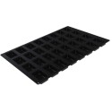 PLAQUE SILICONE 600X400 - 32 savarins rectangles 78x51xht28 mm - 90ml