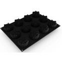 PLAQUE SILICONE 400X300 - 12 façon st honoré Ø 72xht40 mm - 100ml