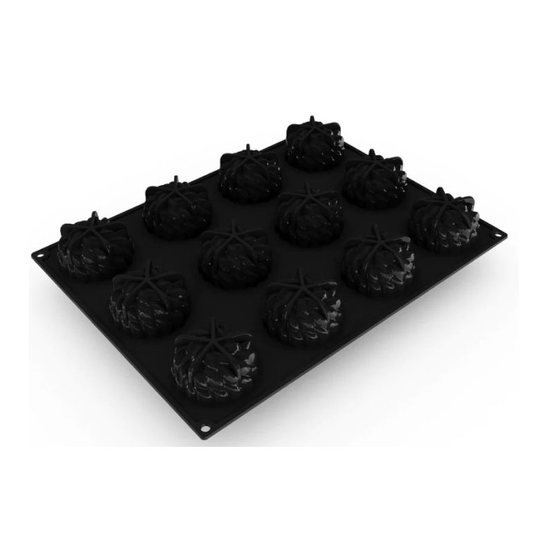PLAQUE SILICONE 400X300 - 12 façon st honoré Ø 72xht40 mm - 100ml